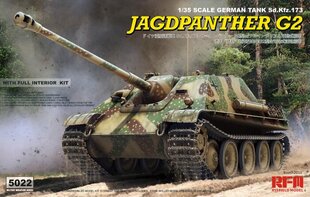 Сборная пластиковая модель Rye Field Model, Jagdpanther G2 RFM-5022, 1/35 цена и информация | Конструкторы и кубики | pigu.lt