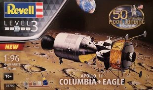 Konstruktorius Revell - Apollo 11 Columbia & Eagle dovanų komplektas, 1/96, 03700, 8 m.+ kaina ir informacija | Konstruktoriai ir kaladėlės | pigu.lt