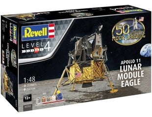 Конструктор Revell - Apollo 11 Lunar Module Eagle dovanų komplektas, 1/48, 03701 цена и информация | Конструкторы и кубики | pigu.lt
