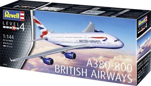 Konstruktorius Revell - A380-800 British Airways, 1/144, 03922, 12 m.+ kaina ir informacija | Konstruktoriai ir kaladėlės | pigu.lt