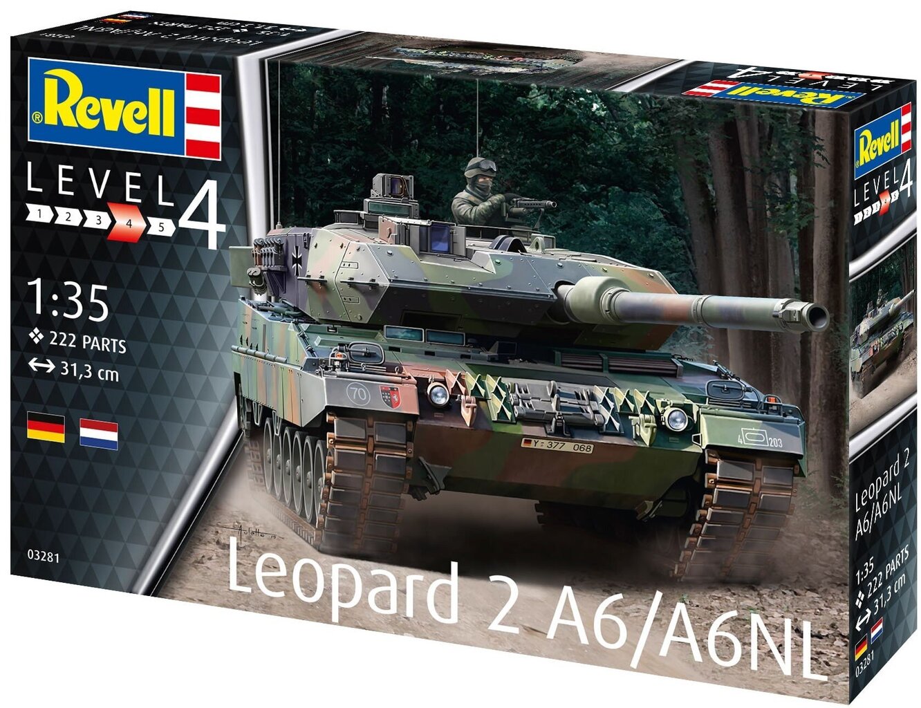 Konstruktorius Revell - Leopard 2A6/A6NL, 1/35, 03281 цена и информация | Konstruktoriai ir kaladėlės | pigu.lt