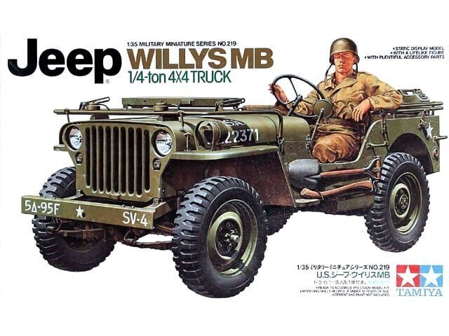 Konstruktorius Tamiya - Jeep Willys MB, 1/35, 35219 kaina ir informacija | Konstruktoriai ir kaladėlės | pigu.lt