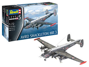 Revell - Avro Shackleton Mk.3, 1/72, 03873 цена и информация | Конструкторы и кубики | pigu.lt