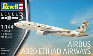 Revell - Airbus A320 Etihad Airways, 1/144, 03968 цена и информация | Конструкторы и кубики | pigu.lt