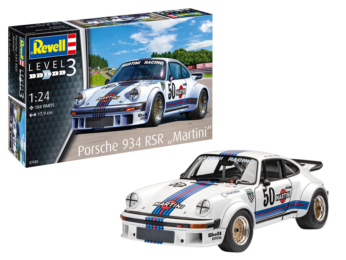 Revell - Porsche 934 RSR «Martini», 1/24, 07685 цена | pigu.lt