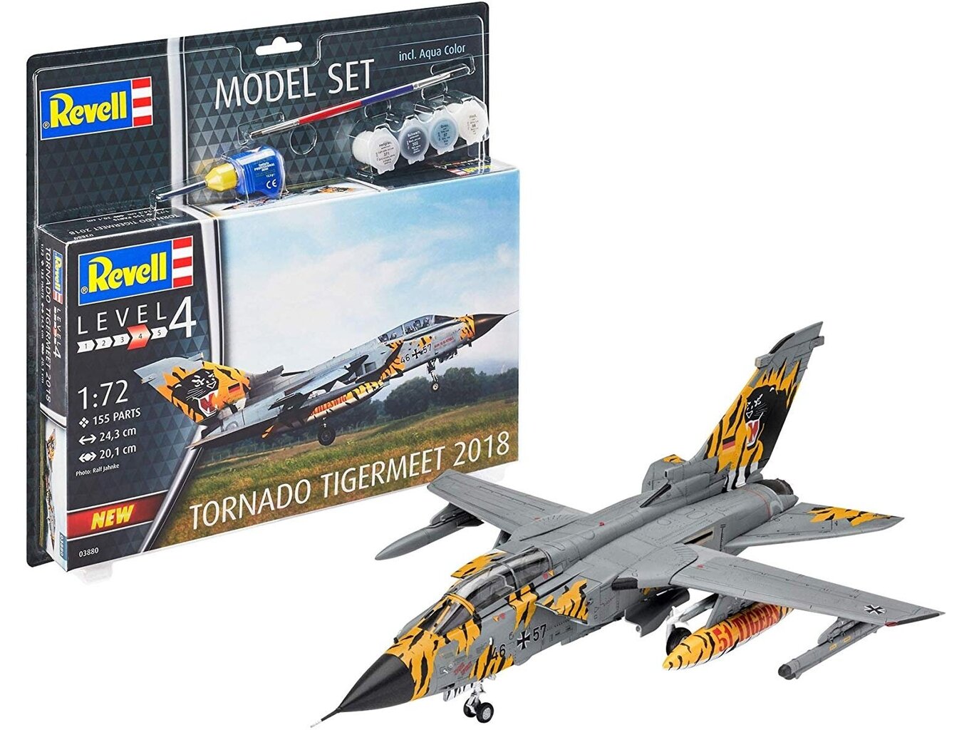 Konstruktorius Revell - Tornado ECR Tigermeet 2018 dovanų komplektas, 1/72, 63880 kaina ir informacija | Konstruktoriai ir kaladėlės | pigu.lt