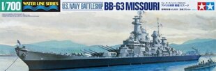Konstruktorius Tamiya - U.S. Battleship Missouri, 1/700, 31613 kaina ir informacija | Konstruktoriai ir kaladėlės | pigu.lt