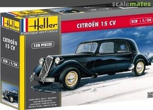 Surenkamas modelis Heller Citroen 15 CV, 1/24, 80763 kaina ir informacija | Konstruktoriai ir kaladėlės | pigu.lt