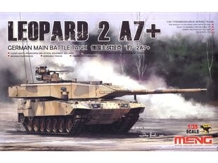 Пластиковая складная модель Meng Model - German Main Battle Tank Leopard 2 A7+, 1/35, TS-042 цена и информация | Конструкторы и кубики | pigu.lt