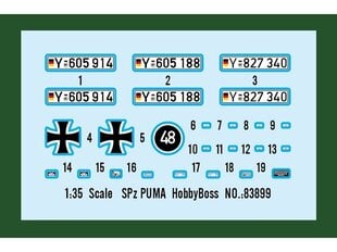 Konstruktorius Hobby Boss - SPz PUMA, 1/35, 83899 цена и информация | Конструкторы и кубики | pigu.lt