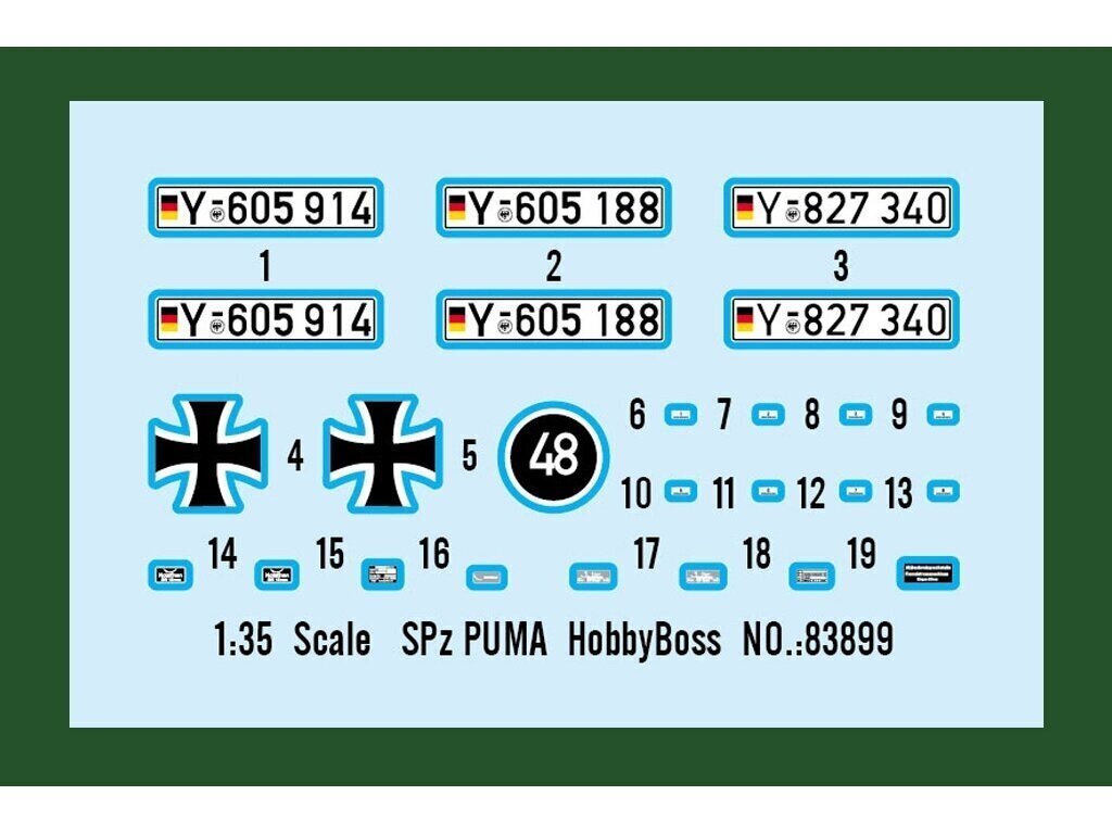 Konstruktorius Hobby Boss - SPz PUMA, 1/35, 83899 цена и информация | Konstruktoriai ir kaladėlės | pigu.lt