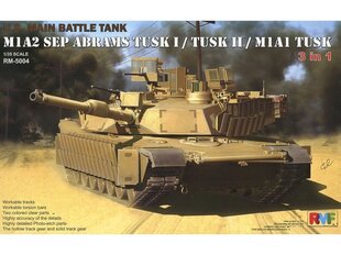 Konstruktorius Rye Field Model - U.S. Main Battle Tank M1A2 SEP Abrams TUSK I / TUSK II / M1A1 TUSK, 1/35, RFM-5004 kaina ir informacija | Konstruktoriai ir kaladėlės | pigu.lt