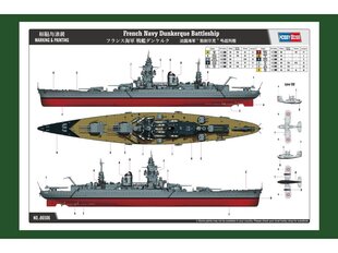 Konstruktorius Hobby Boss - French Navy Battleship Dunkerque, 1/350, 86506 kaina ir informacija | Konstruktoriai ir kaladėlės | pigu.lt