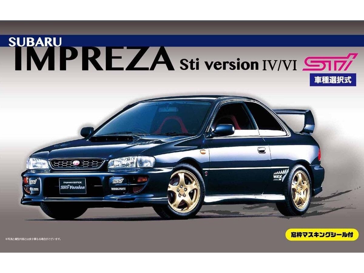 Fujimi - Subaru Impreza Sti Version IV/VI, 1/24, 03939 kaina ir informacija | Konstruktoriai ir kaladėlės | pigu.lt