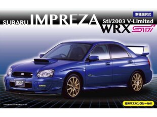 Fujimi - Subaru Impreza WRX Sti/2003 V-Limited, 1/24, 03940 цена и информация | Конструкторы и кубики | pigu.lt