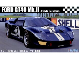 Сборная пластиковая модель Fujimi - Ford GT40 Mk-II `66 LeMans Winner, 1/24, 12603 цена и информация | Конструкторы и кубики | pigu.lt