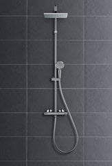 Hansgrohe Vernis Shape 230 termostatinė dušo sistema, juoda, 26286670 kaina ir informacija | Dušo komplektai ir panelės | pigu.lt