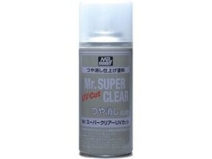 Лак матовый Mr. Hobby - Mr. Super Clear UV Cut Flat Spray, 170 мл, B-523 цена и информация | Принадлежности для рисования, лепки | pigu.lt