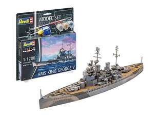 Konstruktorius Revell - HMS King George V dovanų komplektas, 1/1200, 65161 цена и информация | Конструкторы и кубики | pigu.lt