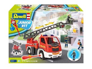 Конструктор Revell Junior Kit - пожарная машина с фигуркой пожарника - Revell, 00823 цена и информация | Конструкторы и кубики | pigu.lt