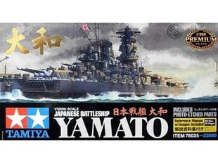 Surenkamas modelis Tamiya Japanese Battleship Yamato su Fotoėsdintomis detalėmis, 1/350, 78025 kaina ir informacija | Konstruktoriai ir kaladėlės | pigu.lt