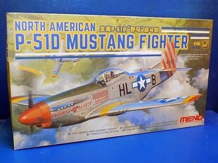 Сборная пластиковая модель Meng Model - North American P-51D Mustang Fighter, 1/48, LS-006 цена и информация | Конструкторы и кубики | pigu.lt