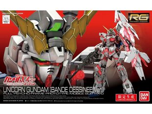 Konstruktorius Bandai - RG Unicorn Gundam (Bande Dessinee Ver.), 1/144, 27473 цена и информация | Конструкторы и кубики | pigu.lt