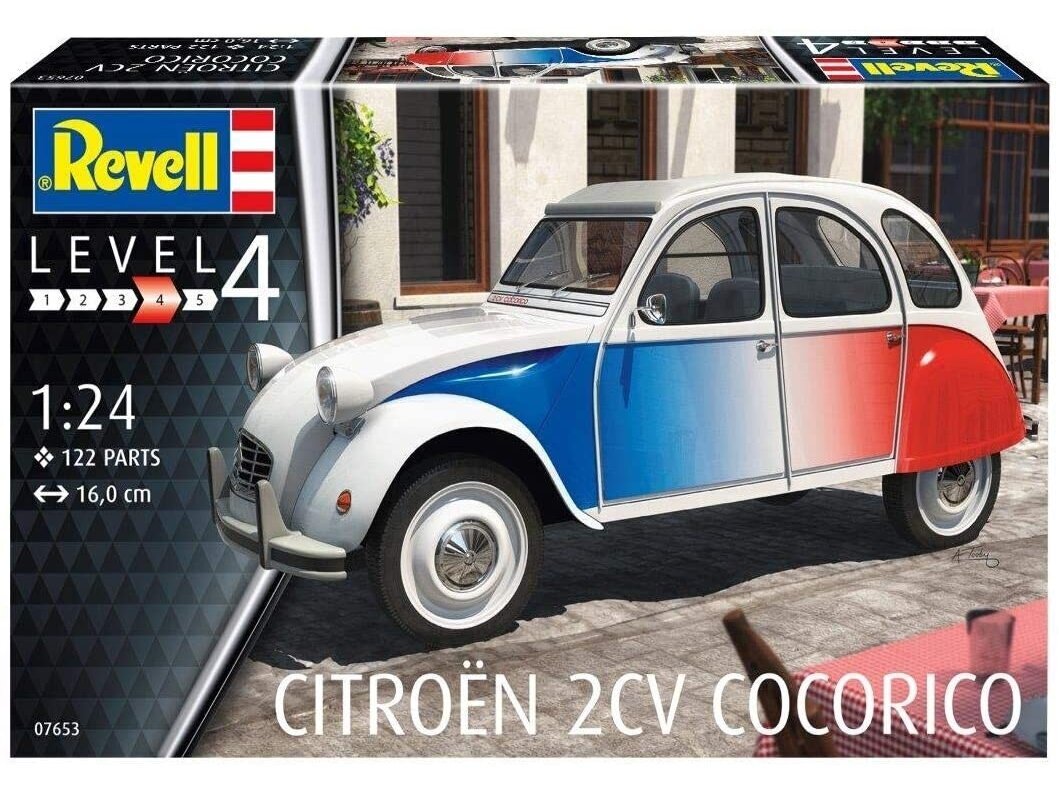 Konstruktorius Revell - Citroen 2 CV Cocorico, 1/24, 07653, 12 m.+ kaina ir informacija | Konstruktoriai ir kaladėlės | pigu.lt