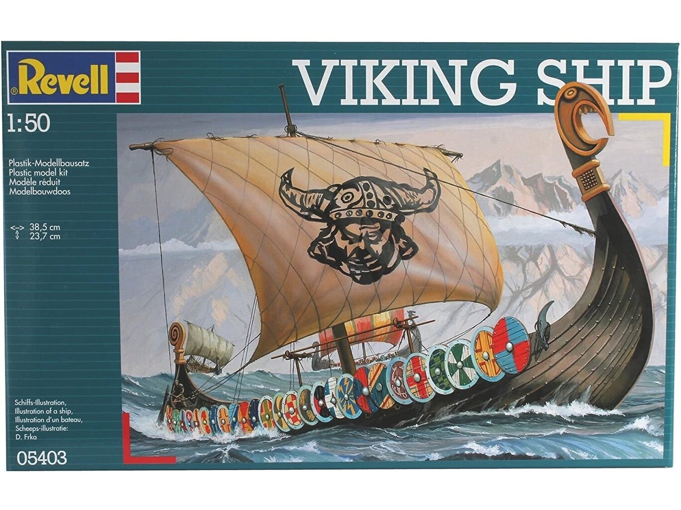 Konstruktorius Revell, Vikingų laivas, 1/50, 05403 kaina ir informacija | Konstruktoriai ir kaladėlės | pigu.lt
