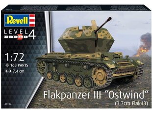 Konstruktorius Revell - Flakpanzer III"Ostwind" (3,7 cm Flak 43), 1/72, 03286, 8 m.+ kaina ir informacija | Konstruktoriai ir kaladėlės | pigu.lt