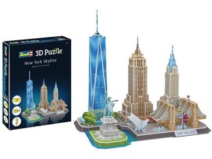 Revell - 3D Puzzle New York Skyline, 00142 цена и информация | Пазлы | pigu.lt