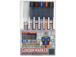 Žymekliai Mr.Hobby - Gundam Pouring Inking Pen Set, GMS-122 kaina ir informacija | Piešimo, tapybos, lipdymo reikmenys | pigu.lt