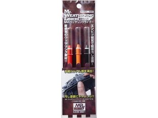 Сборная модель Mr.Hobby - Mr. Weathering Liner RUST Color Set, PP-201 цена и информация | Принадлежности для рисования, лепки | pigu.lt