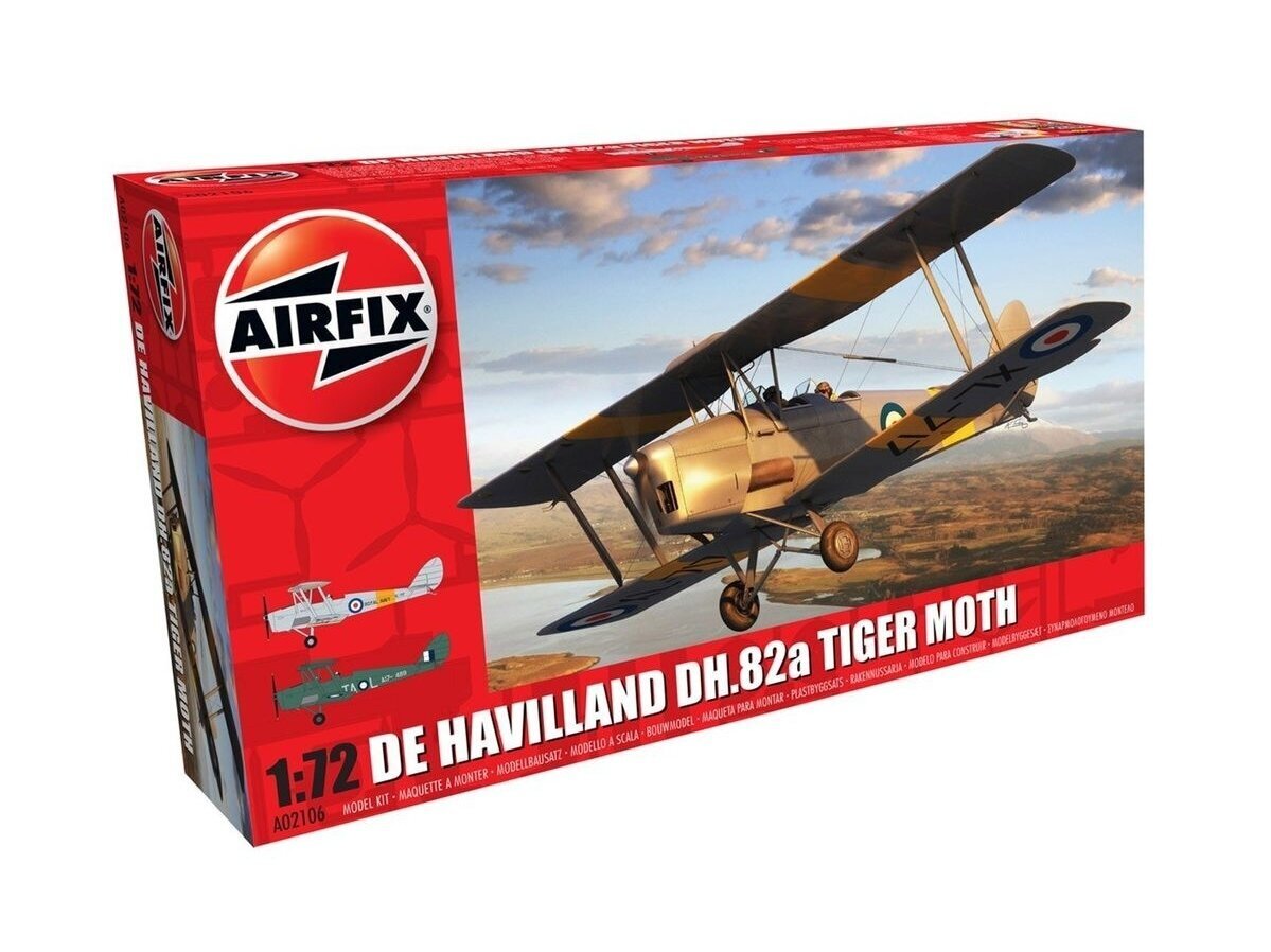 Konstruktorius Airfix - deHavilland Tiger Moth, 1/72, 02106 цена и информация | Konstruktoriai ir kaladėlės | pigu.lt