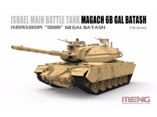 Konstruktorius Meng Model - Israel Main Battle Tank Magach 6B Gal Batash, 1/35, TS-040, 8 m.+ kaina ir informacija | Konstruktoriai ir kaladėlės | pigu.lt