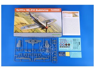 Konstruktorius Eduard - Spitfire Mk.XVI Bubbletop, Profipack, 1/72, 70126, 8 m.+ kaina ir informacija | Konstruktoriai ir kaladėlės | pigu.lt