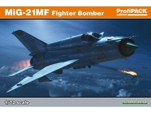 Сборная модель Eduard - MiG-21MF Fighter-Bomber, Profipack, 1/72, 70142 цена и информация | Конструкторы и кубики | pigu.lt