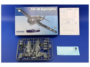 Сборная модель Eduard - F6F-5N Nightfighter, Weekend edition, 1/72, 7434 цена и информация | Конструкторы и кубики | pigu.lt