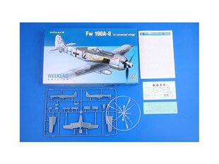 Konstruktorius Eduard - Fw 190A-8 w/universal wings, Weekend Edition, 1/72, 7443, 8 m.+ kaina ir informacija | Konstruktoriai ir kaladėlės | pigu.lt