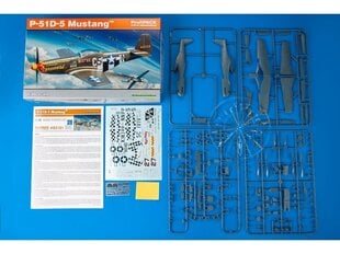 Сборная пластиковая модель Eduard - P-51D-5 Mustang, Profipack, 1/48, 82101 цена и информация | Конструкторы и кубики | pigu.lt