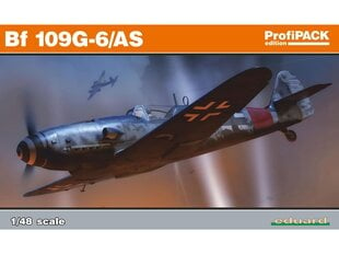 Сборная пластиковая модель Eduard - Bf 109G-6/AS, Profipack, 1/48, 82163 цена и информация | Конструкторы и кубики | pigu.lt