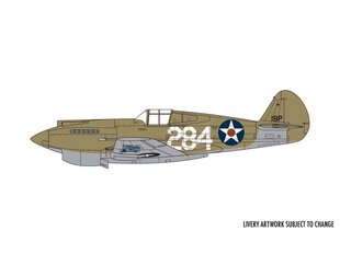 Сборная пластиковая модель Airfix - Curtiss P-40B Warhawk, 1/72, 1/72, 01003B цена и информация | Конструкторы и кубики | pigu.lt