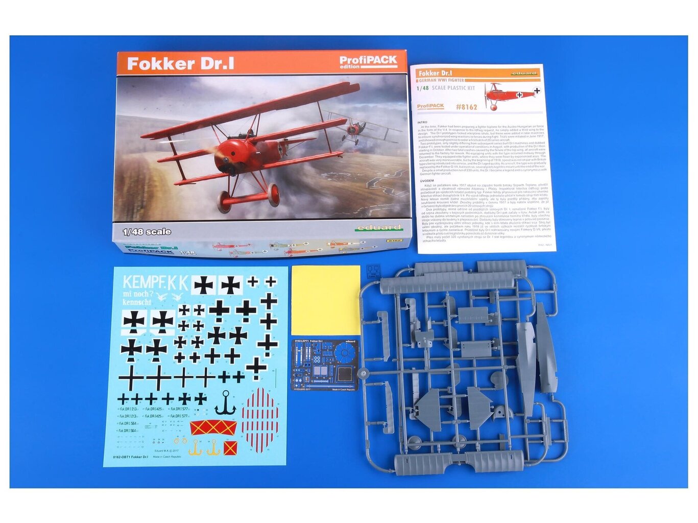 Surenkamas modelis Eduard Fokker Dr.I, Profipack, 1/48, 8162 kaina ir informacija | Konstruktoriai ir kaladėlės | pigu.lt