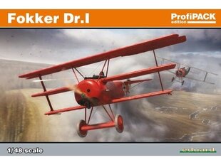 Сборная пластиковая модель Eduard - Fokker Dr.I, Profipack, 1/48, 8162 цена и информация | Конструкторы и кубики | pigu.lt