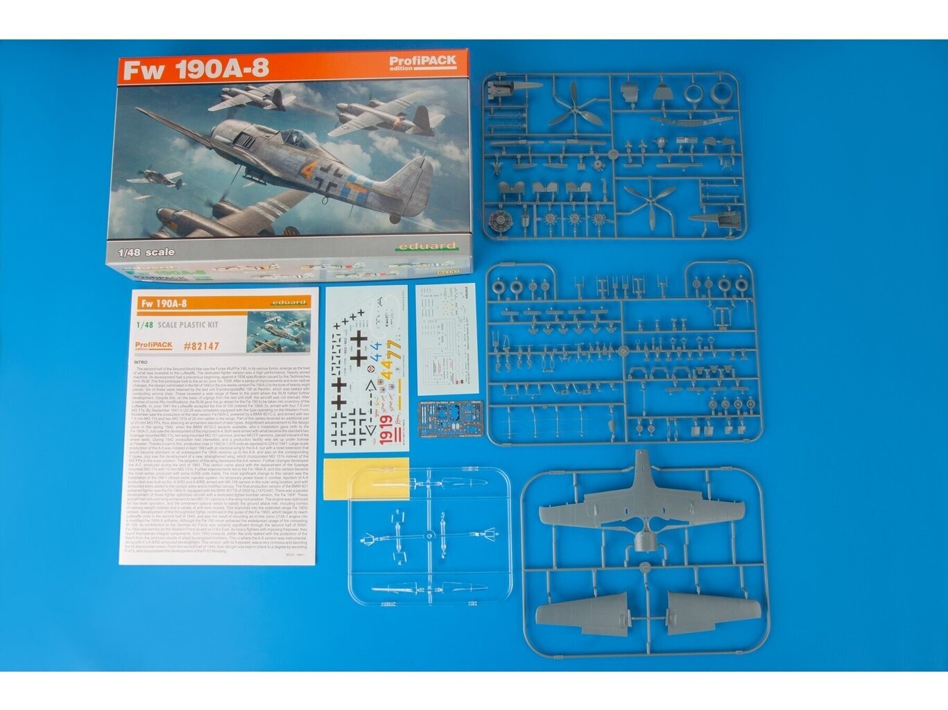 Konstruktorius Eduard - Fw 190A-8, Profipack, 1/48, 82147, 8 m.+ kaina ir informacija | Konstruktoriai ir kaladėlės | pigu.lt