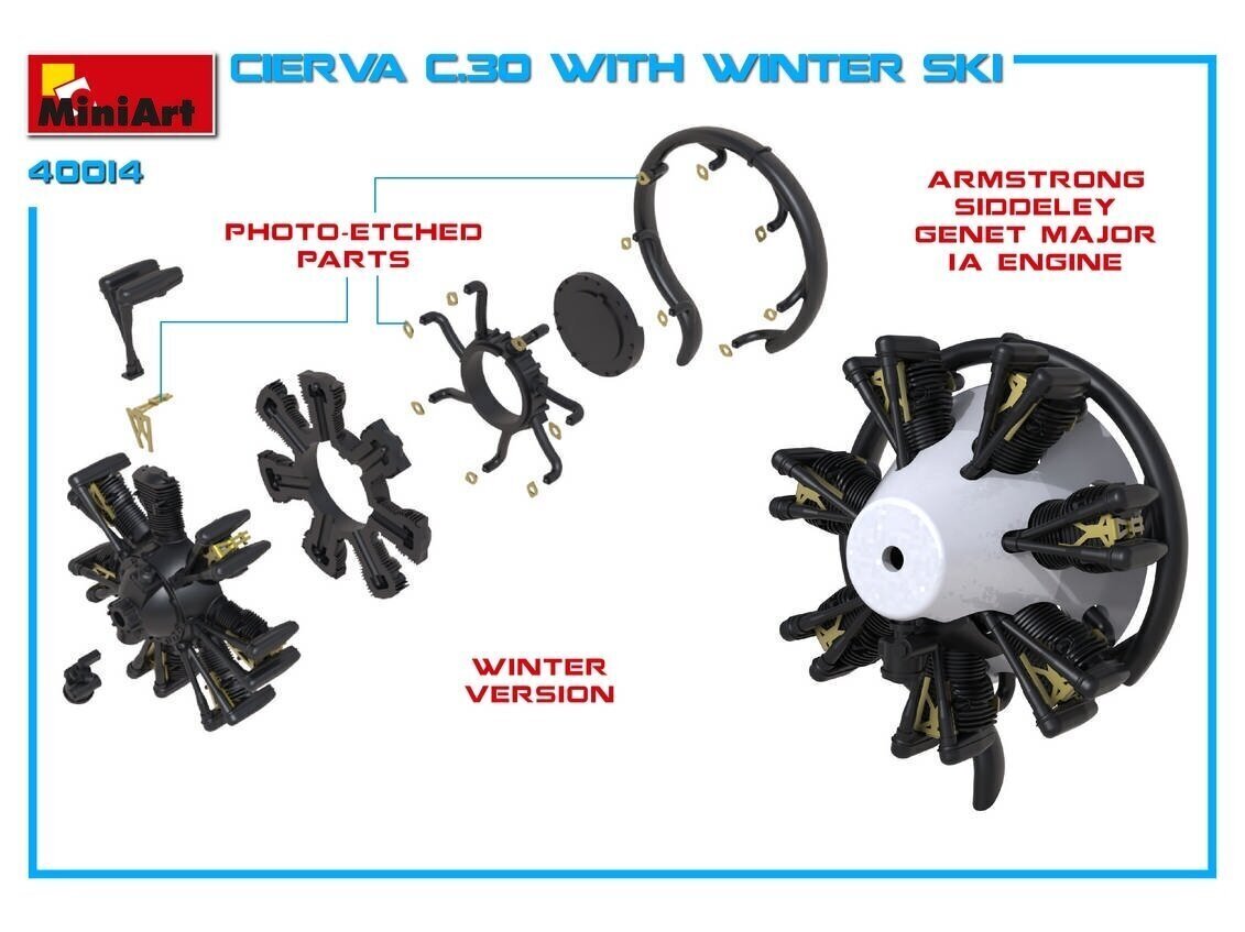 Konstruktorius Miniart - Cierva C.30 with Winter Ski , 1/35, 41014 kaina ir informacija | Konstruktoriai ir kaladėlės | pigu.lt