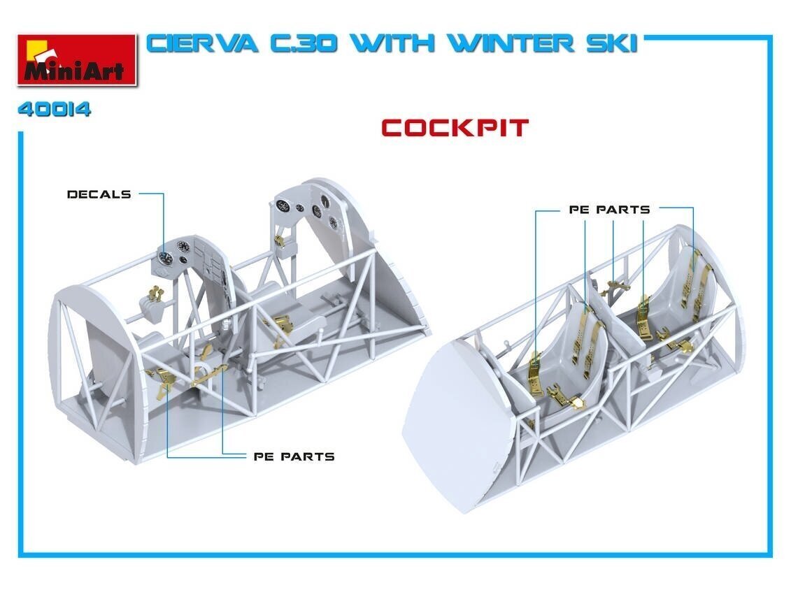 Konstruktorius Miniart - Cierva C.30 with Winter Ski , 1/35, 41014 kaina ir informacija | Konstruktoriai ir kaladėlės | pigu.lt