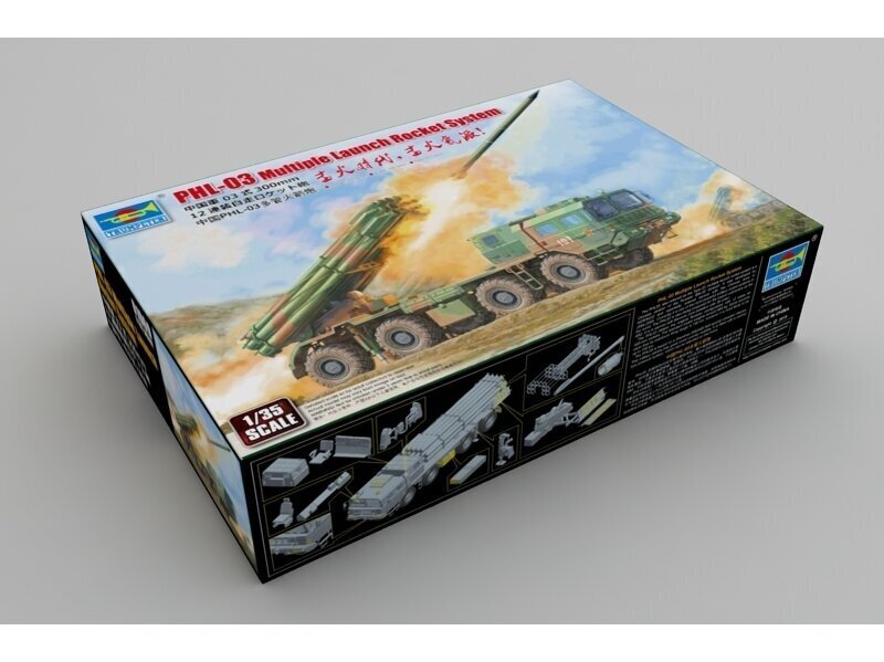 Konstruktorius Trumpeter - PHL-03 Multiple Launch Rocket System, 1/35, 01069 цена и информация | Konstruktoriai ir kaladėlės | pigu.lt