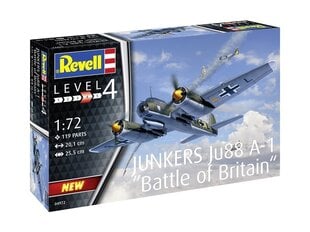 Revell - Junkers Ju 88 A-1 Battle of Britain, 1/72, 04972 цена и информация | Конструкторы и кубики | pigu.lt