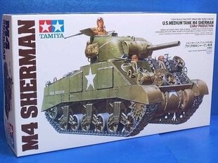 Сборная пластиковая модель Tamiya - U.S. Medium Tank M4 Sherman, 1/35, 35190 цена и информация | Конструкторы и кубики | pigu.lt